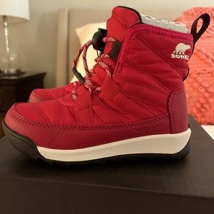 SOREL Whitney II Short Waterproof Insulated Boot, Toddler Size 9, Red, NWT